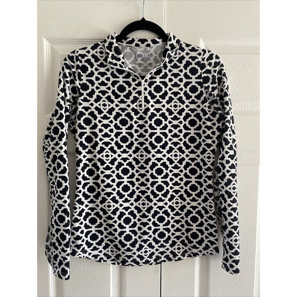 IBKUL Black and White Patterned Jacket
